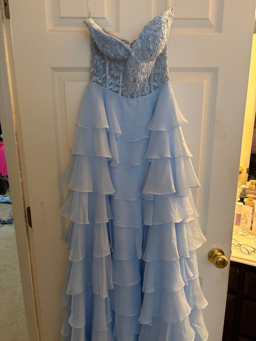 Sherri Hill Dress Light Blue - Picture 1 of 1